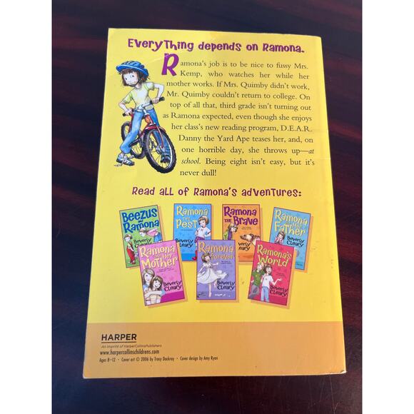 Ramona Quimby Books Lot of 4 Beverly Clearly - Picture 6 of 11